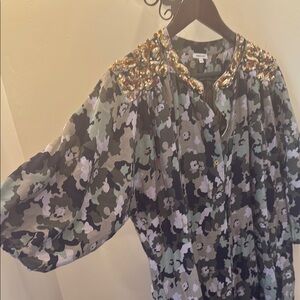 Manoush💥 Paris Camouflage Dress with Embellishment